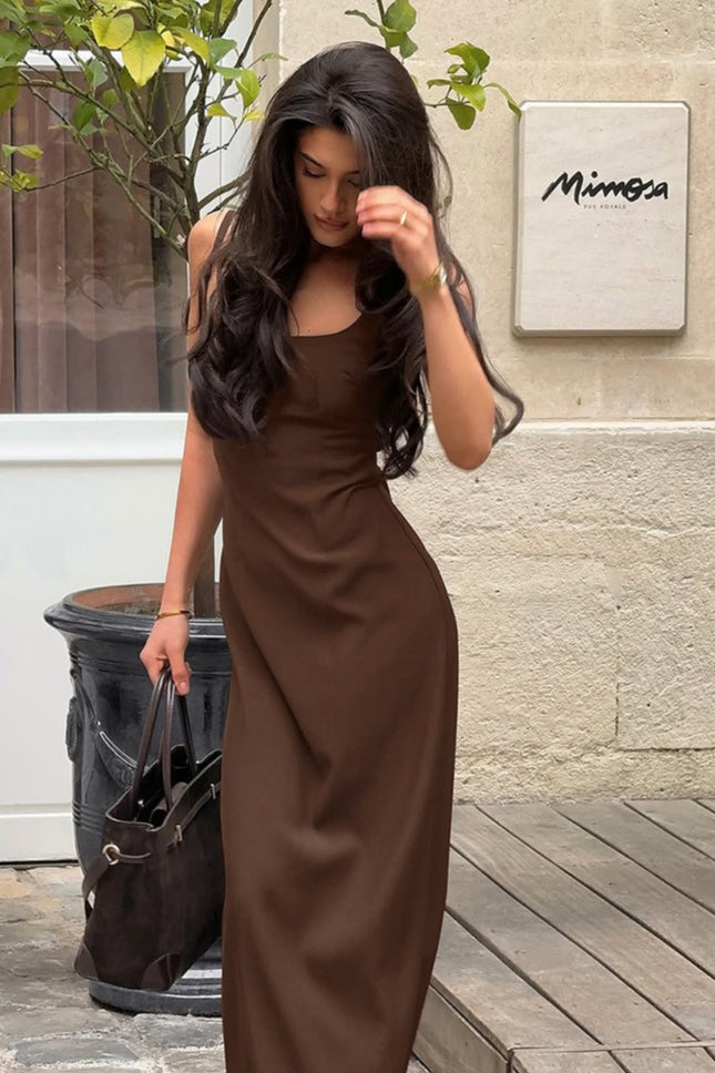 Stylish Cami Bodycon Maxi Dress