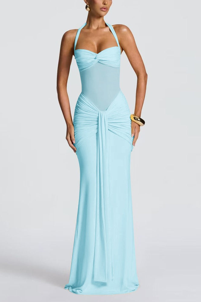 Sheer Mesh Maxi Dress