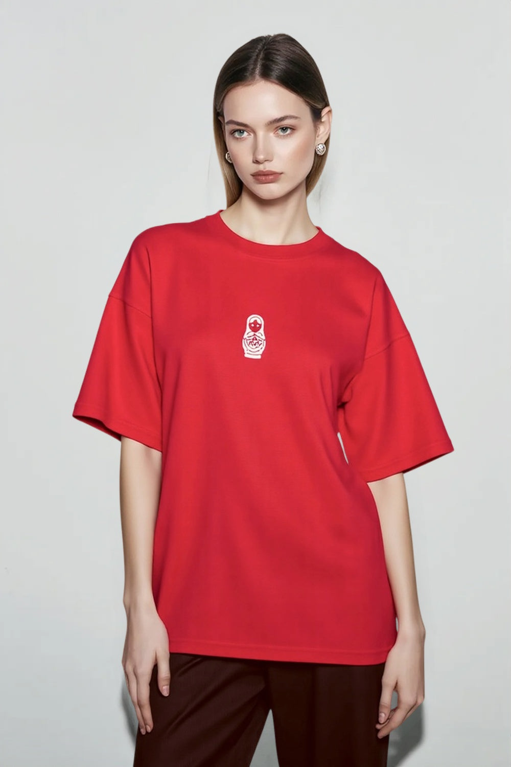 Graphic Print Cotton Top