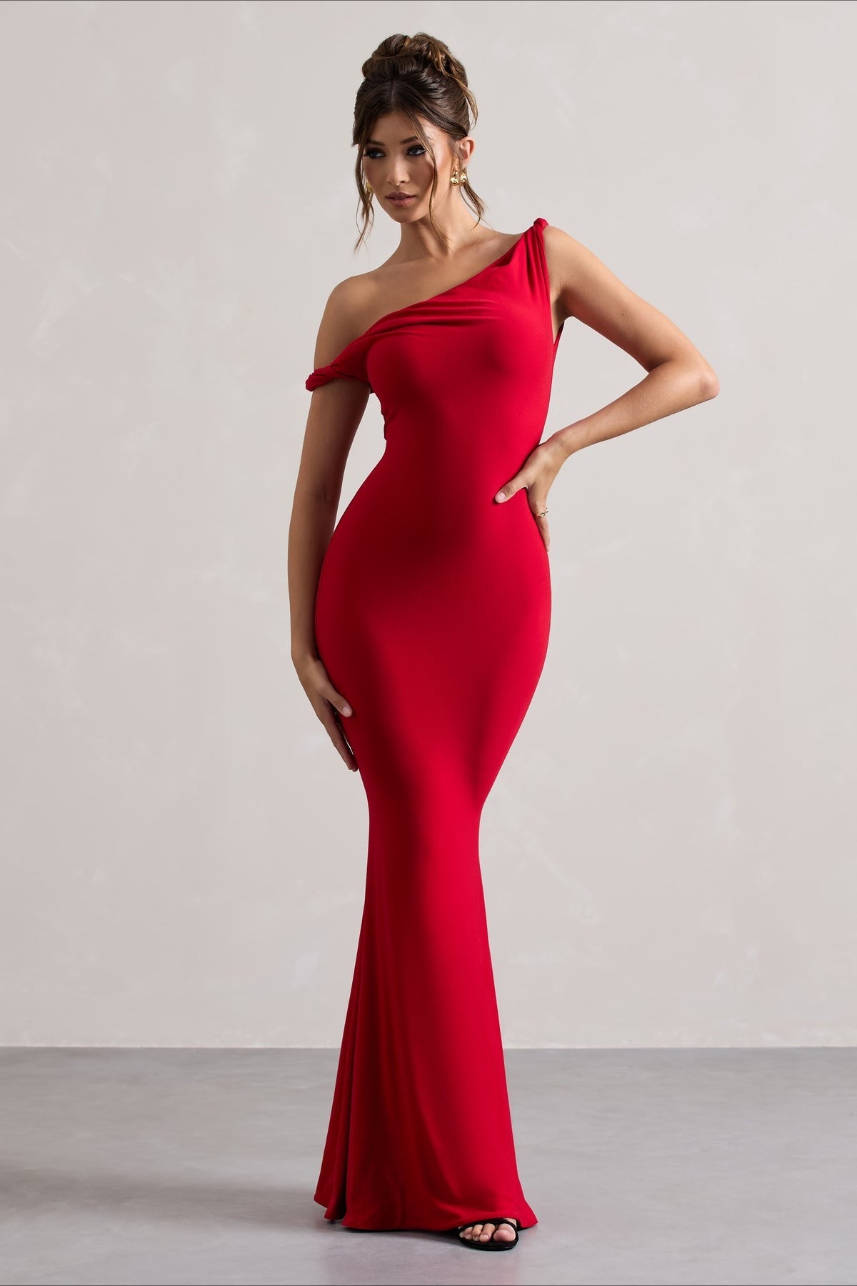 One Shoulder Bodycon Mermaid Maxi Dress