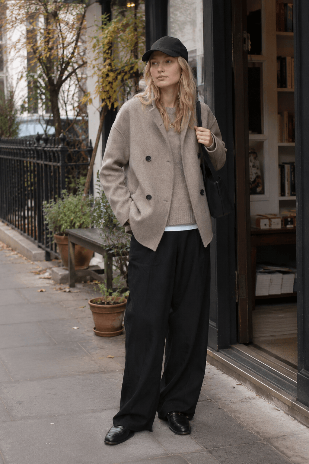 Oversized Charming Button-Down Jacket