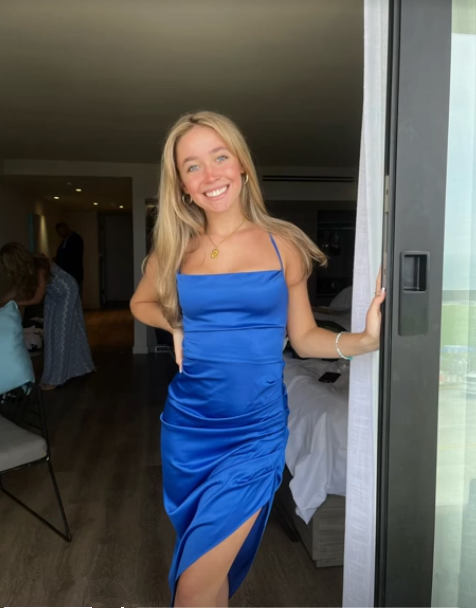 Women Royal Blue Satin Strappy Party Dress,Blue Cocktail Dress cc1062