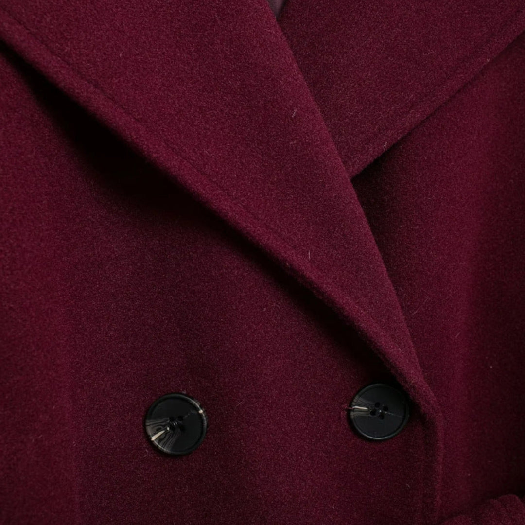 Double Breasted Belted Longline Trench Coat