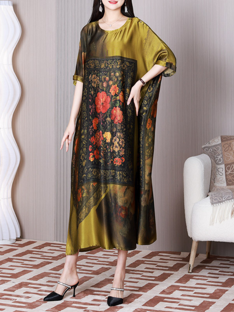 Take My Heart Round Neck A-line Dress