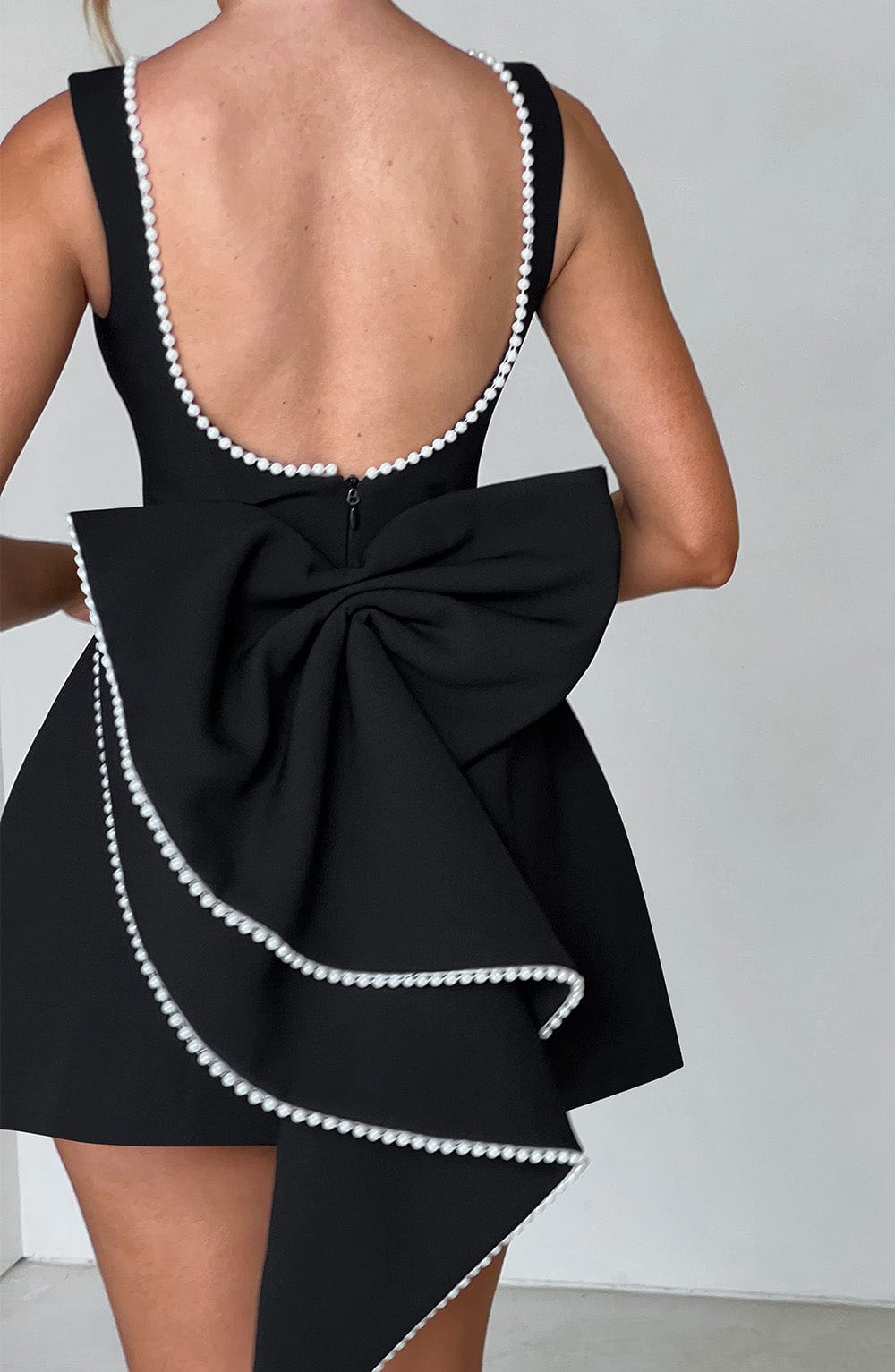 Sleeveless Bow Back Fit and Flare Mini Dress 7