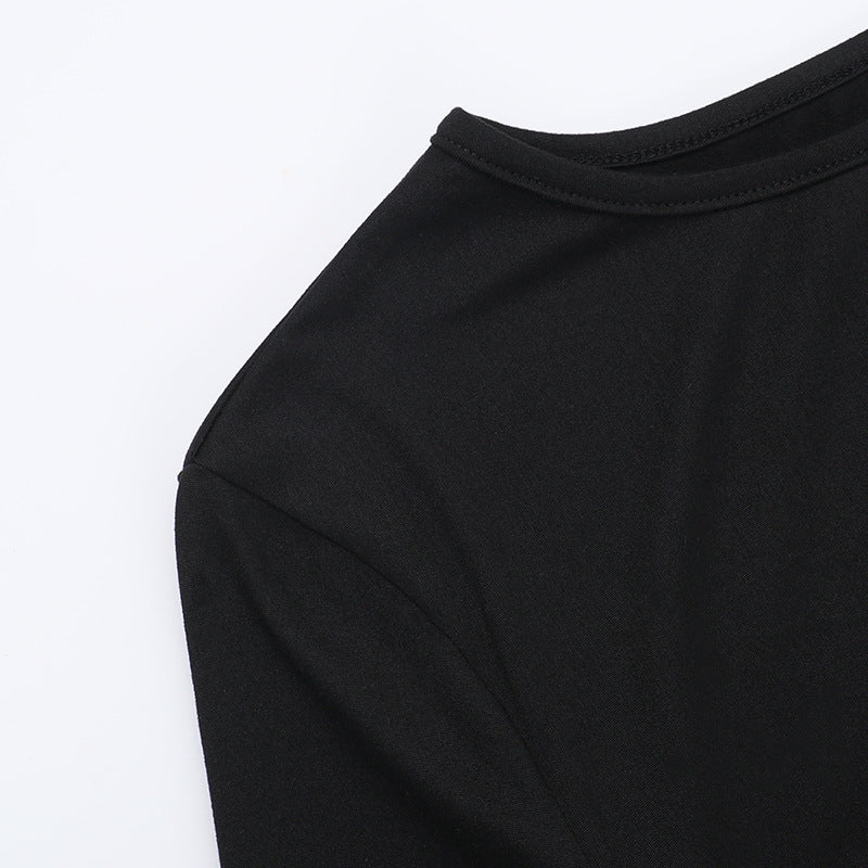 Nightfall Charm Dress-Black