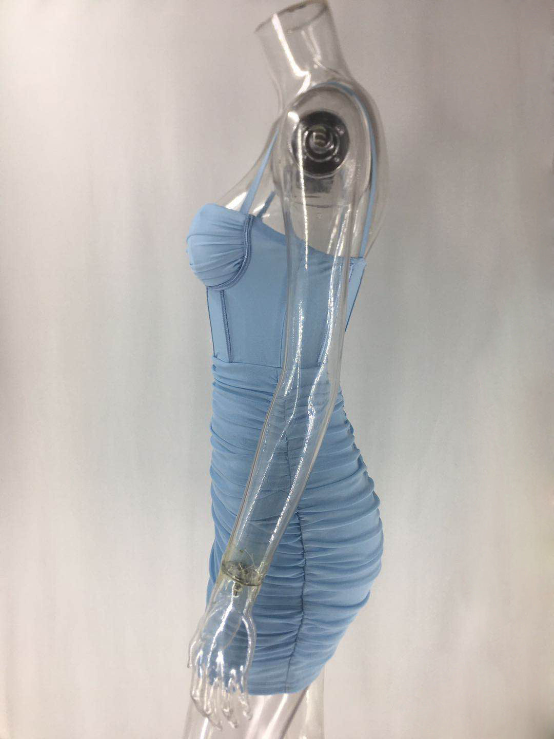 Cupid's Dream Mini Dress - Blue