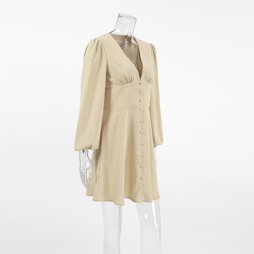 Like a Lady Mini Dress - Khaki