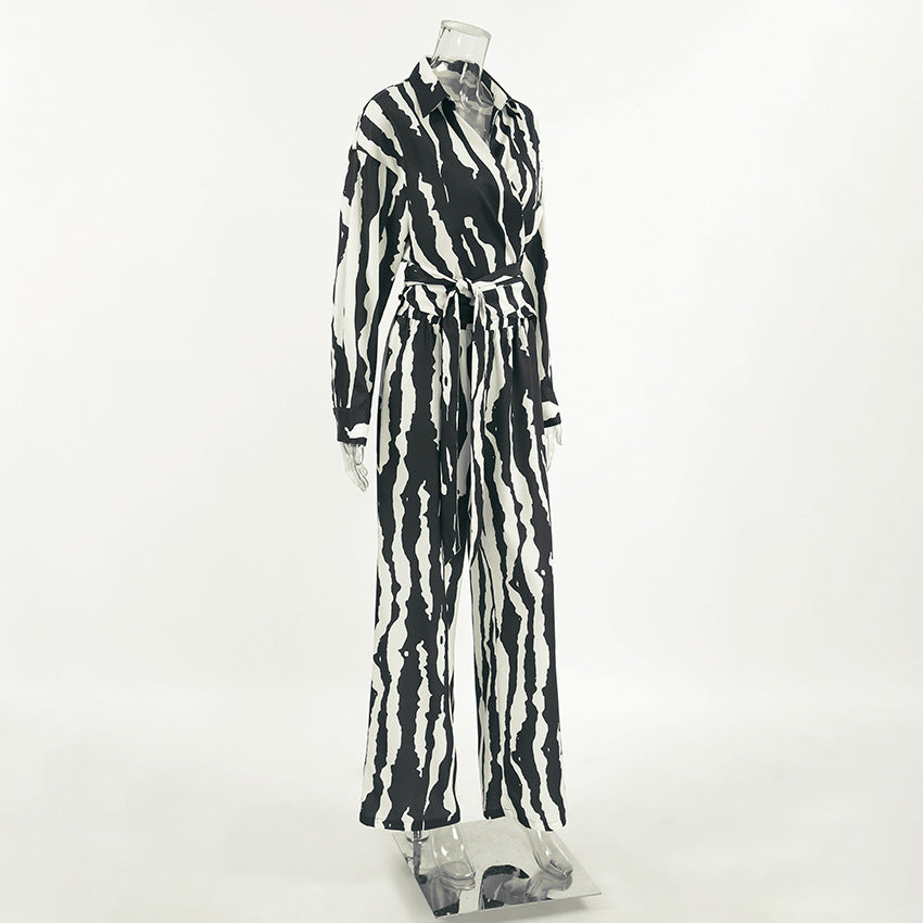 Bold Stripe Coord - Black