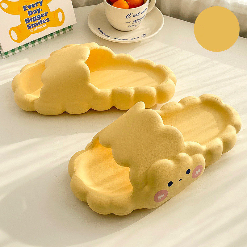 Cute Cloud Summer Girl Heart Home Non-Slip Cloudy Thickened Soft-Soled Slippers