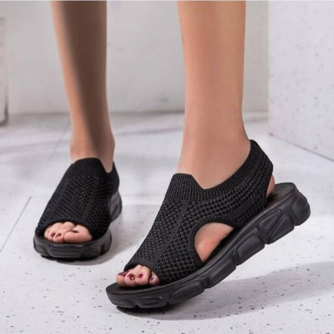 Hollow-out Platform Orthopedic Sandals
