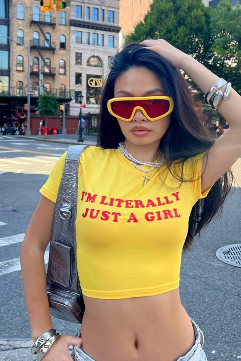Vintage Racerback Crop Tee T-Shirt