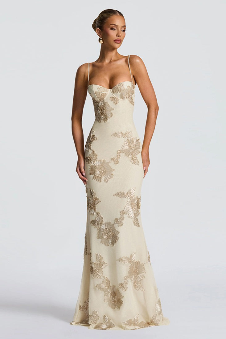 Chic Edition OpenBack Maxi Party Dress