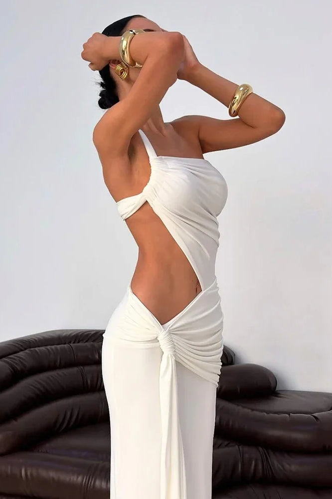 Leosoxs Backless Hollow Maxi Dress