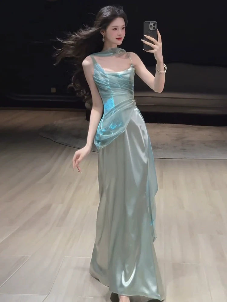 Mermaid Long Prom Dress Sexy Evening Dresses   fg7662