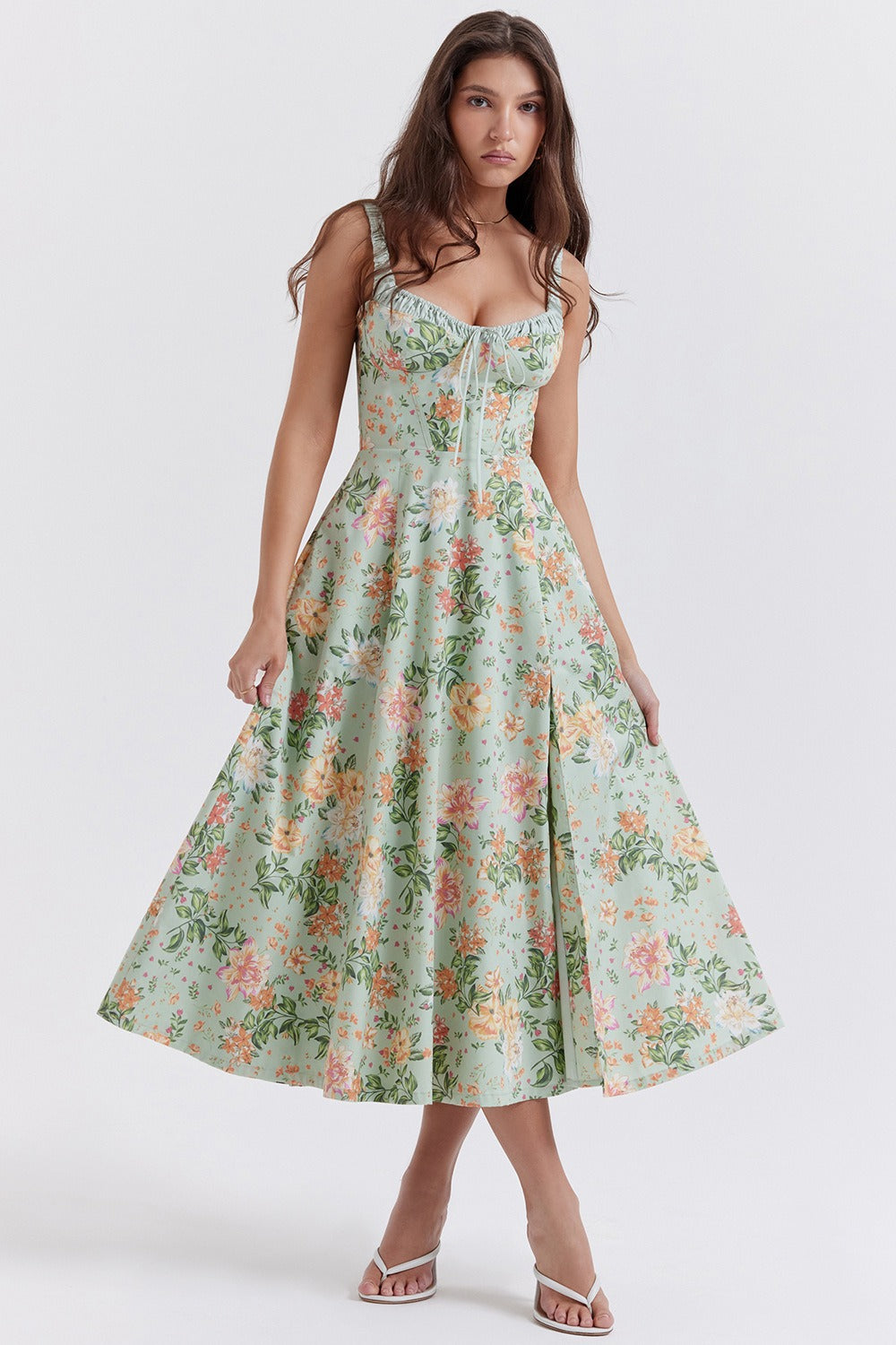 Patchwork Floral Dress