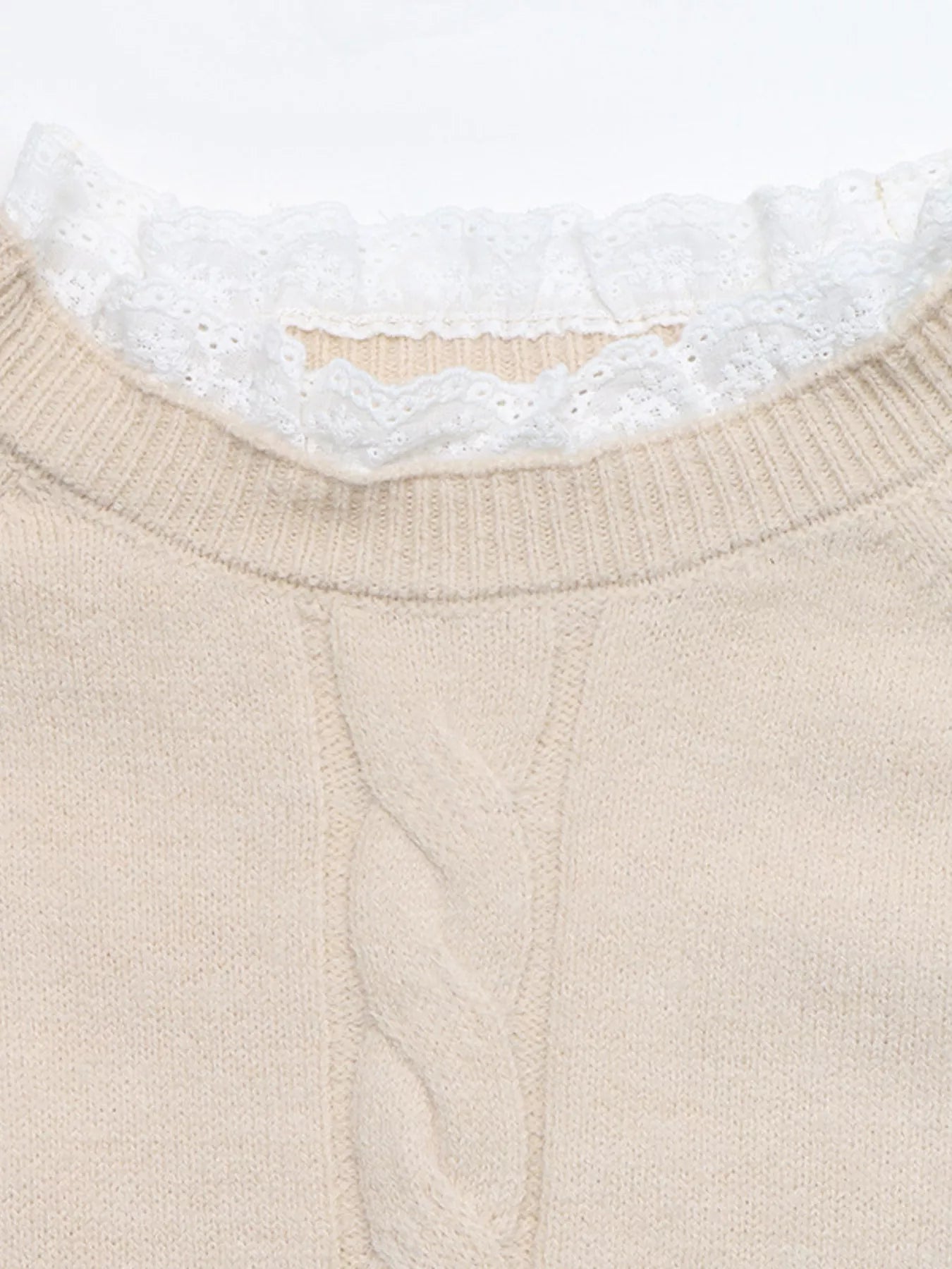 Cable Knit Raglan Sleeve Sweater Dress