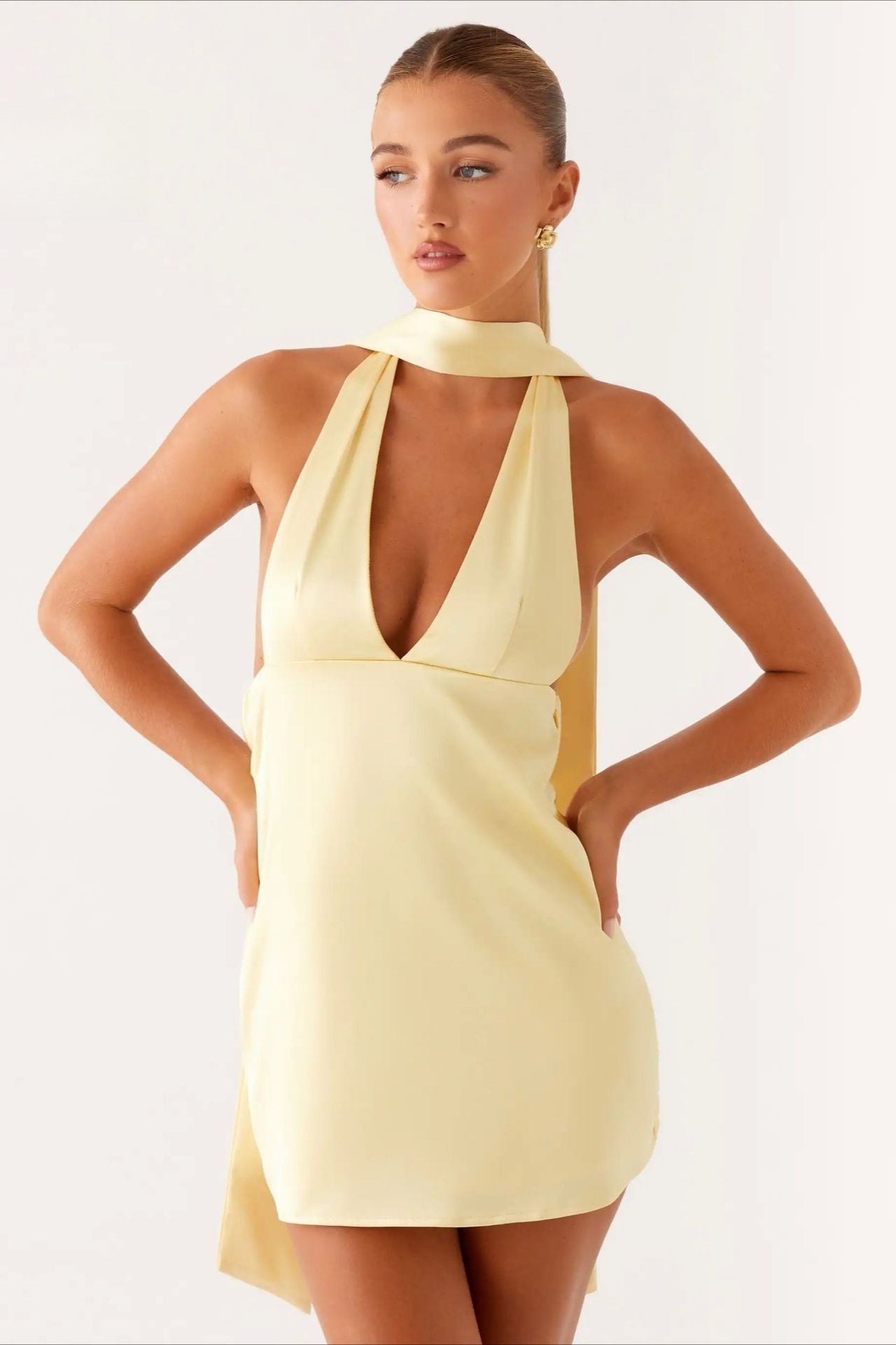 Backless Mini Dress