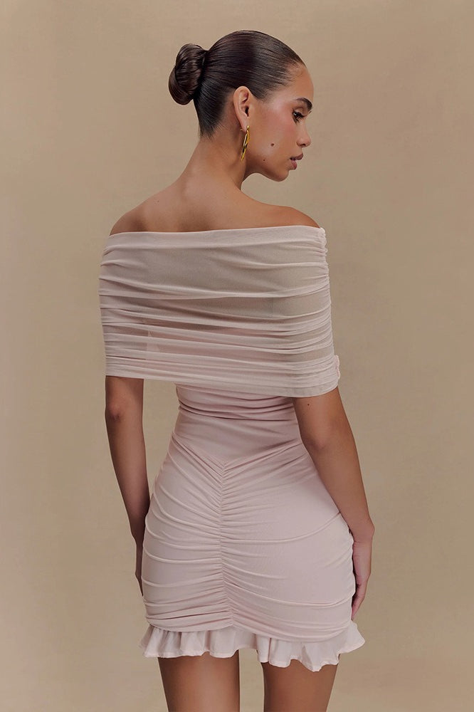 Ruched Bodycon Mini Dress