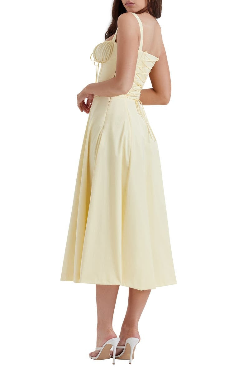 Fiorella Elevated Midi Corset Dress Premium Wardrobe Essential