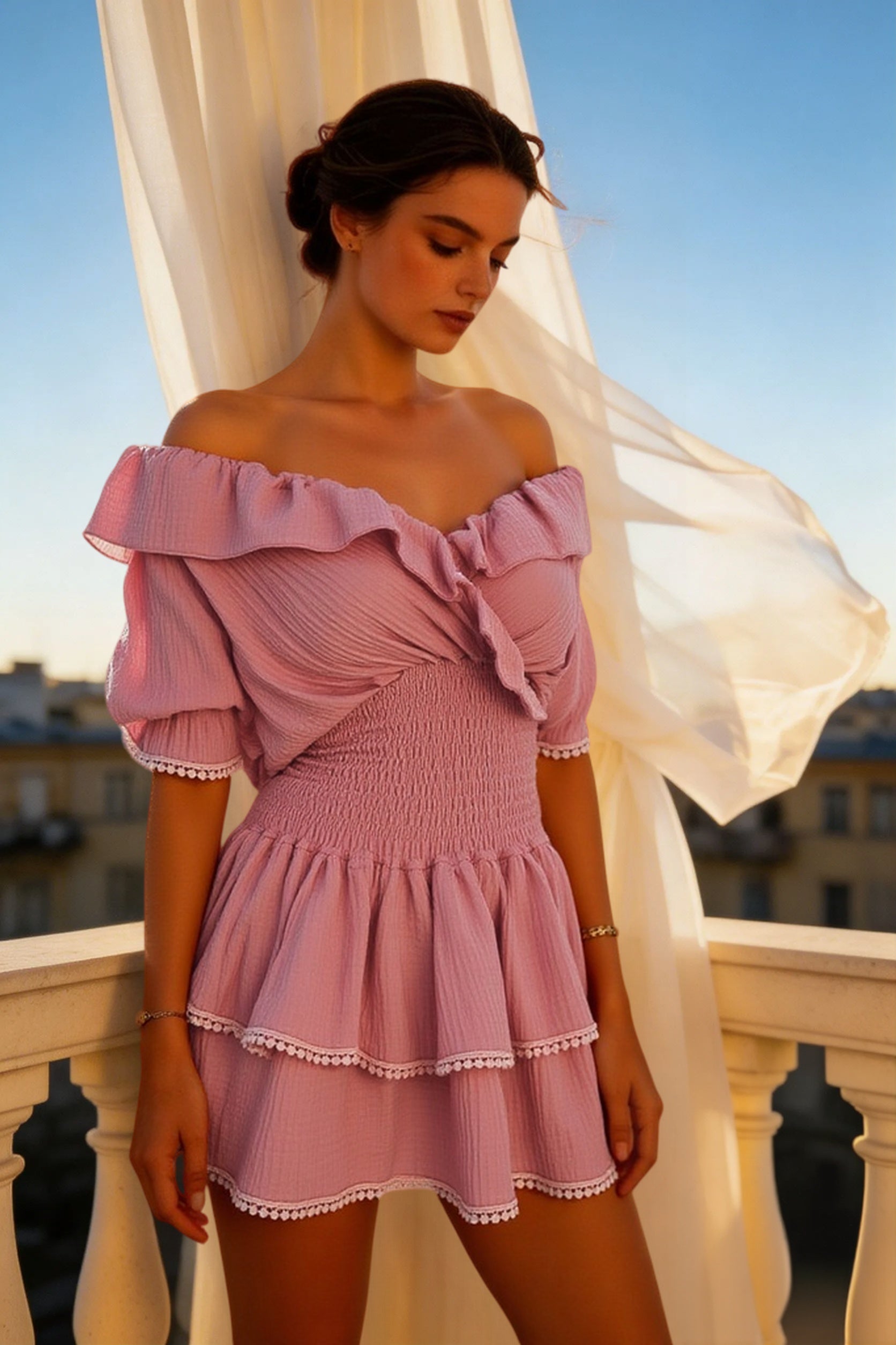 Off-the-Shoulder Mini Dress