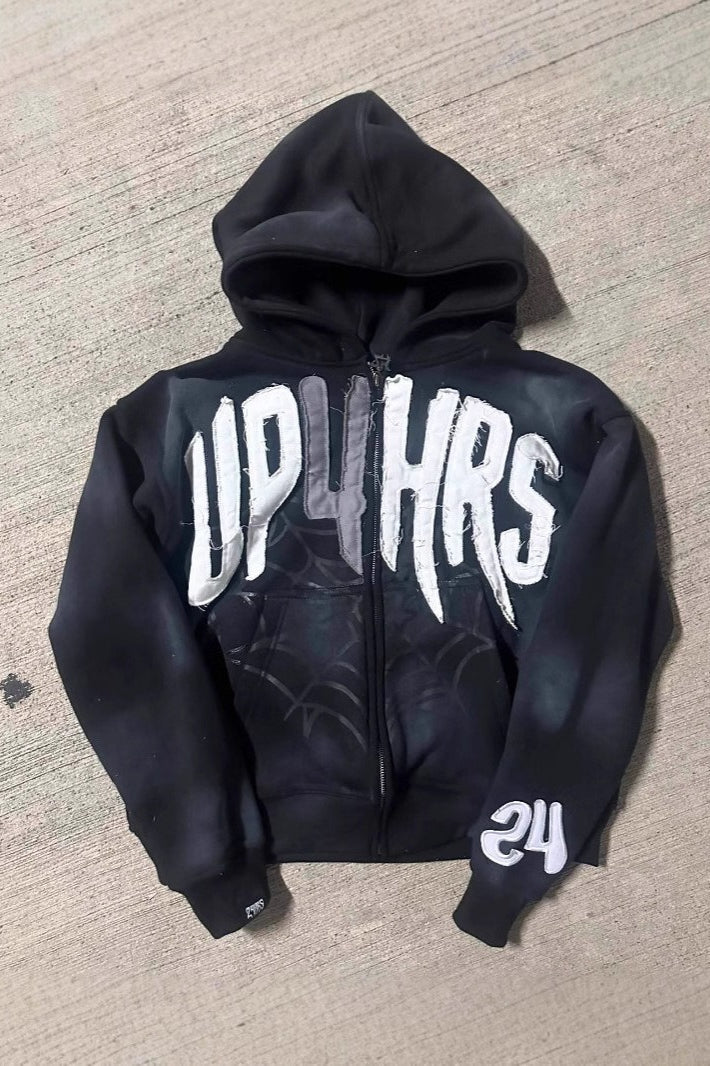 Bold Geometric Print Hoodie