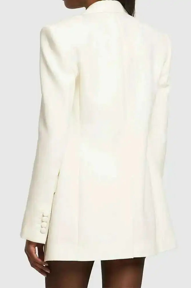 Double Breasted Colorblock Blazer