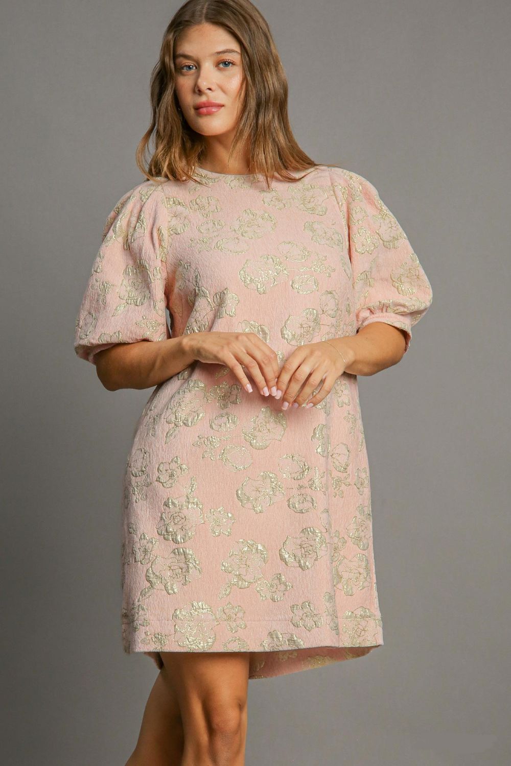 Floral Puff Sleeve Maxi Dress