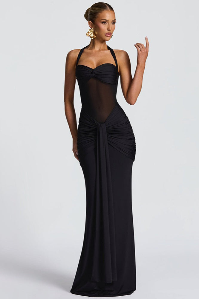 Sheer Mesh Maxi Dress