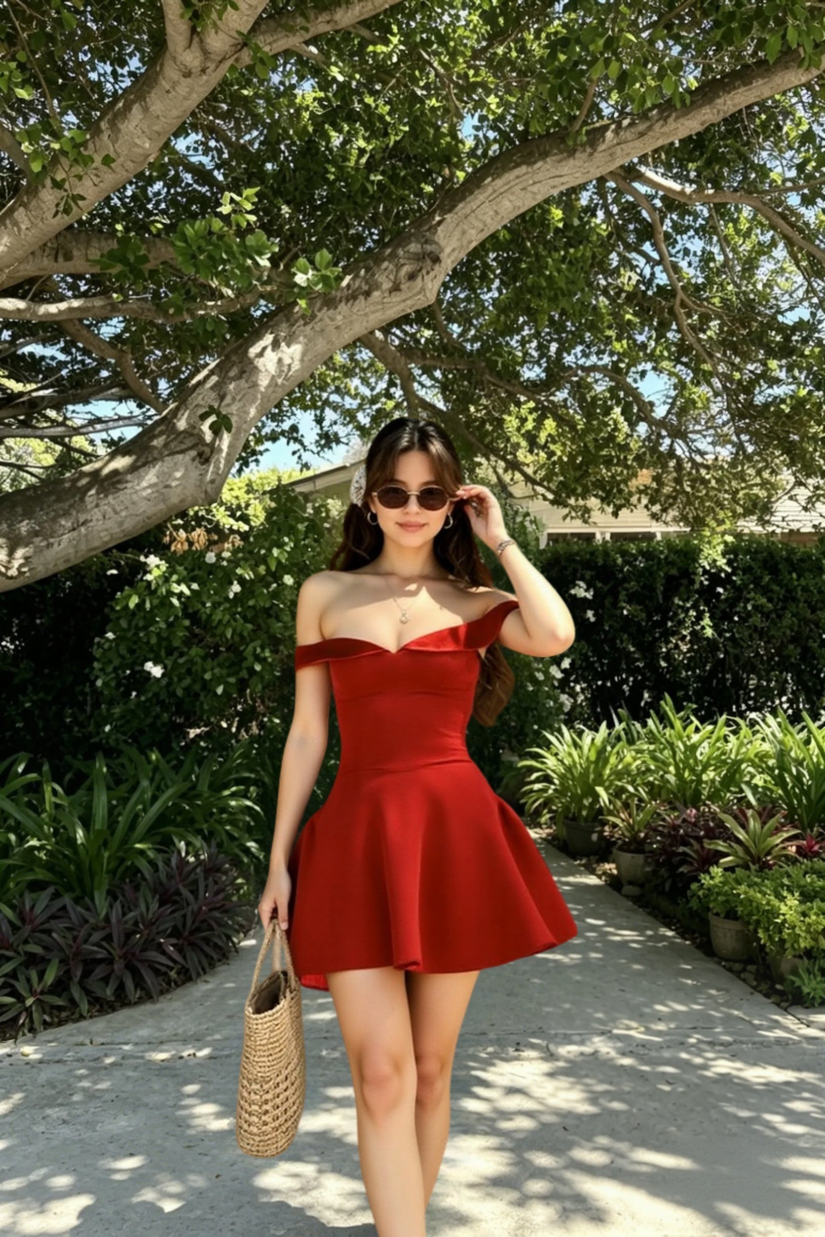 Off-the-Shoulder Mini Dress