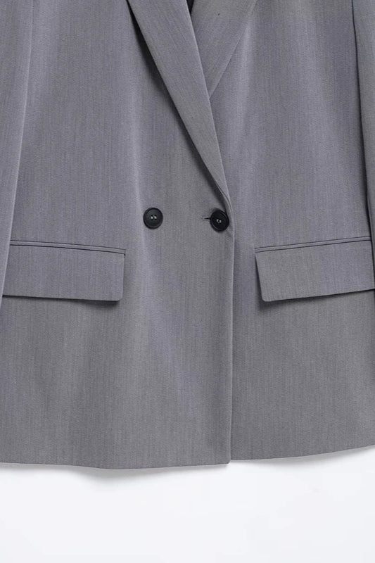Double Breasted Casual Blazer