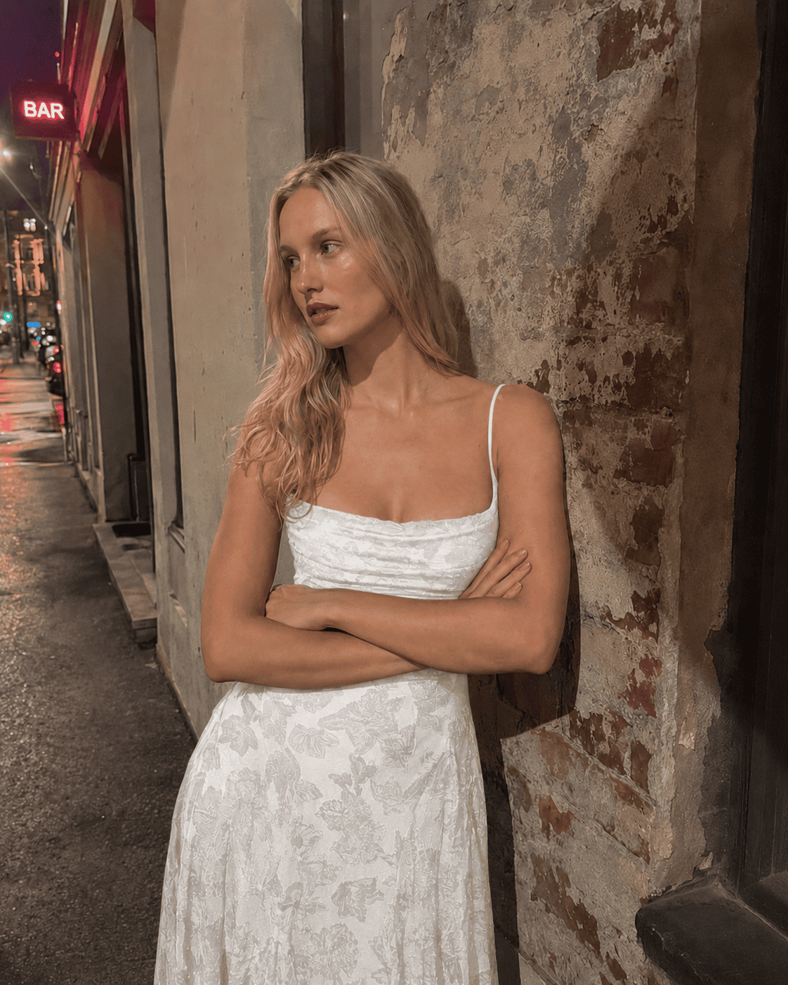 Chiffon Backless Spaghetti Strap Maxi Dress