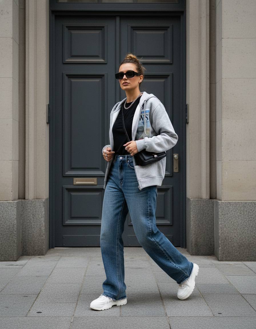 Dark Character Pictorial Zip Hoodie