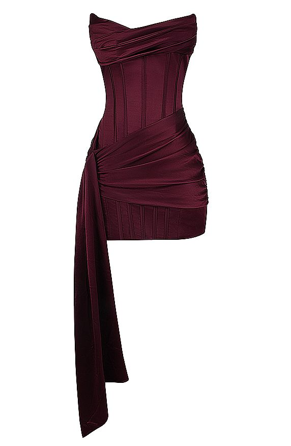 Vintage Burgundy Satin Homecoming Dress Short Prom Dress cc1783