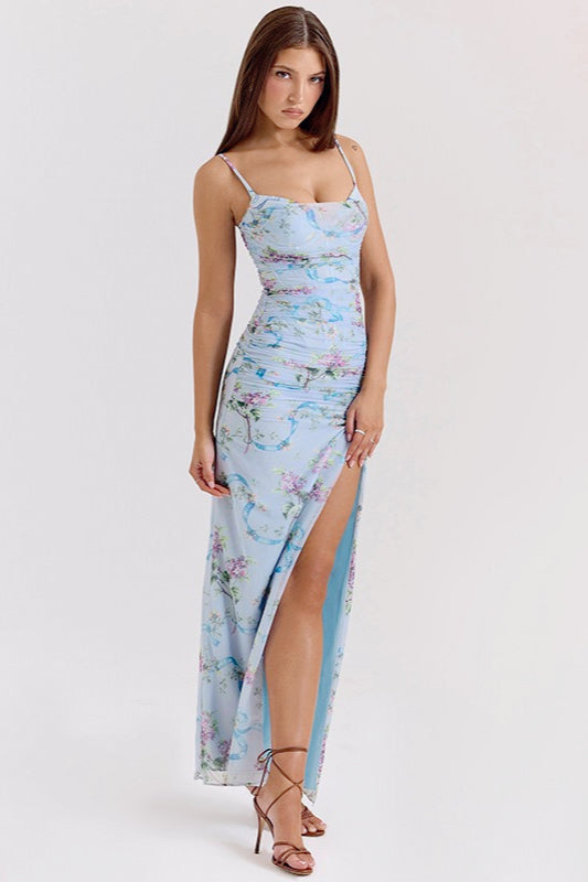 Lace Floral Maxi Dress