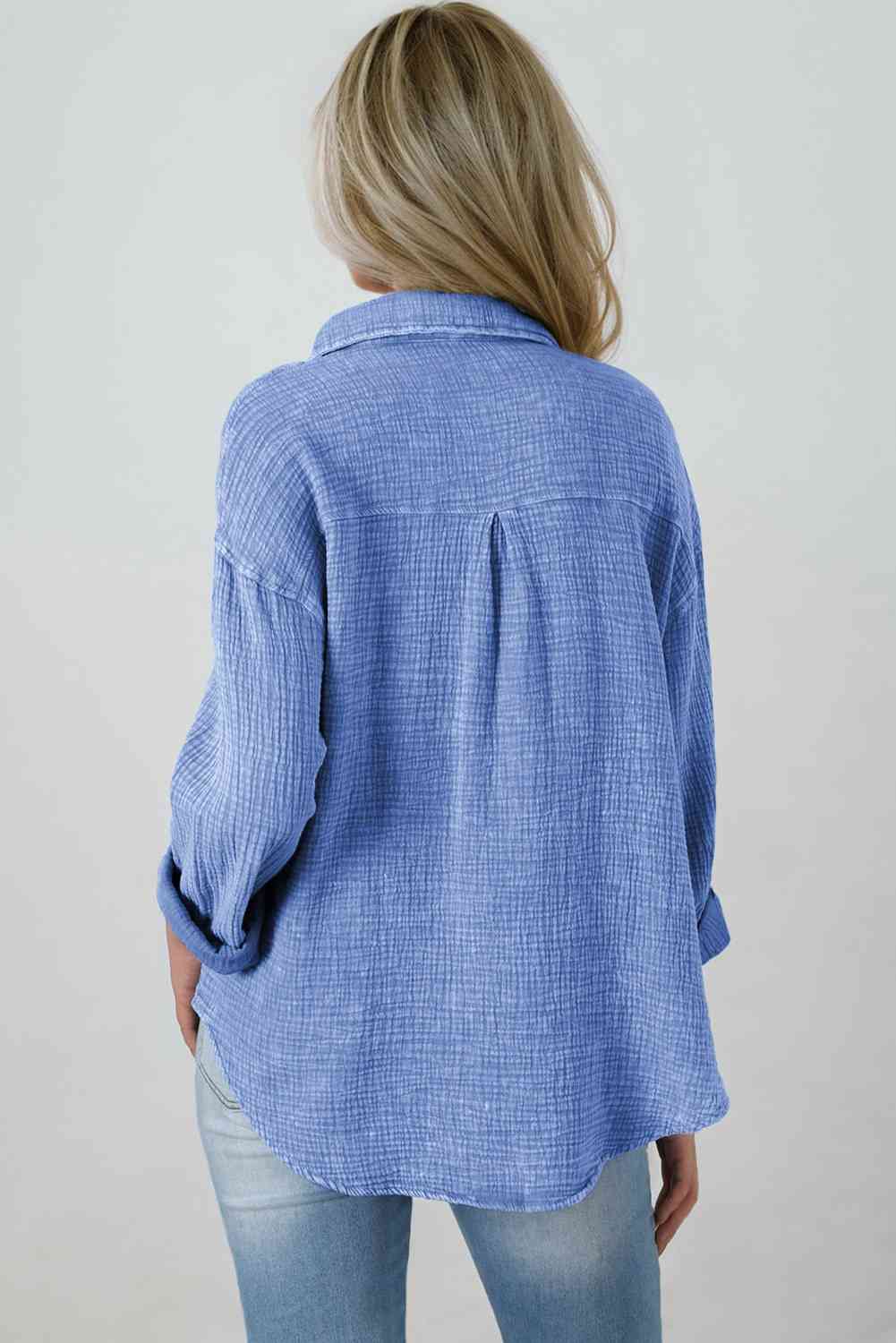 Blouse Textured With Buttons
