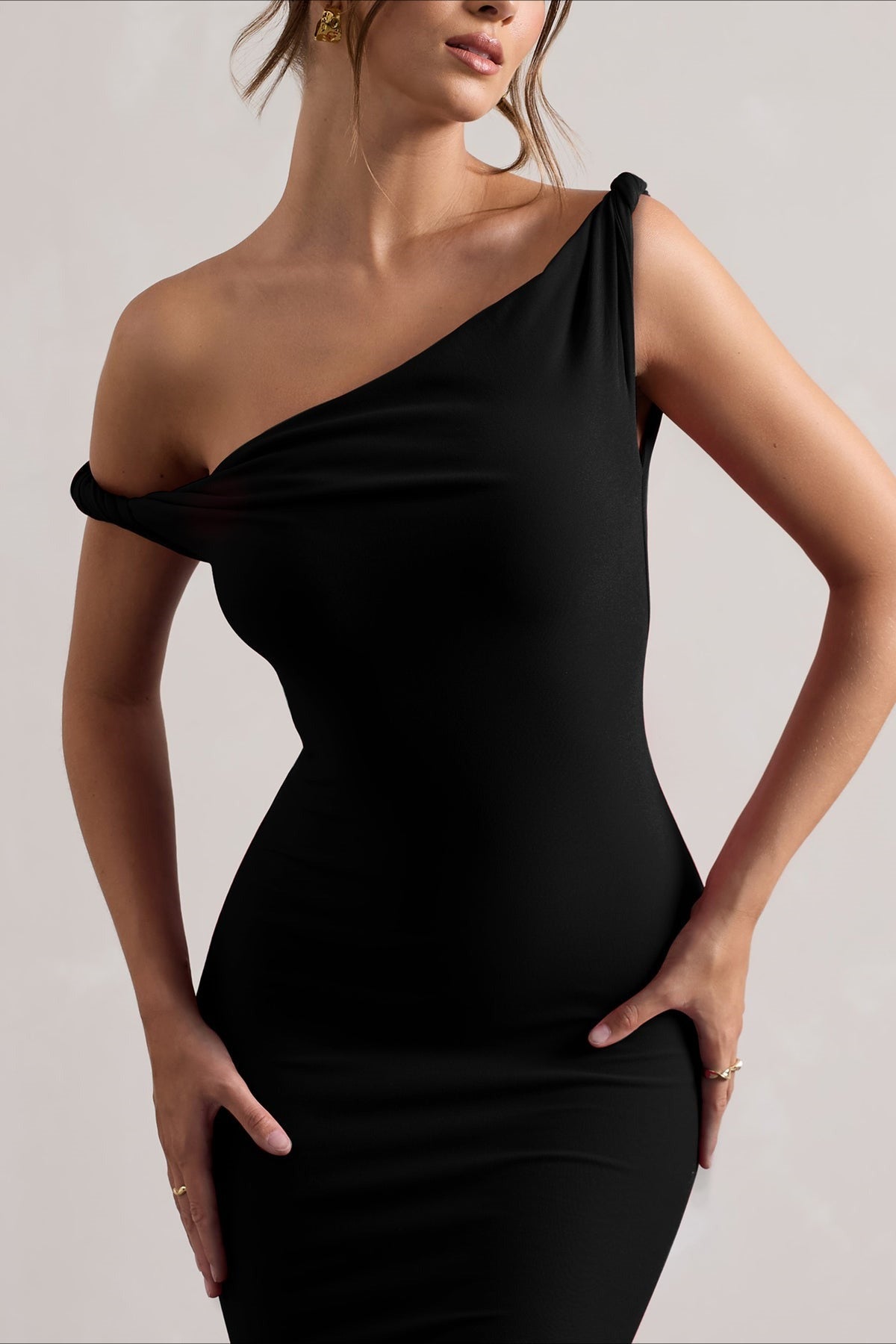 One Shoulder Bodycon Mermaid Maxi Dress