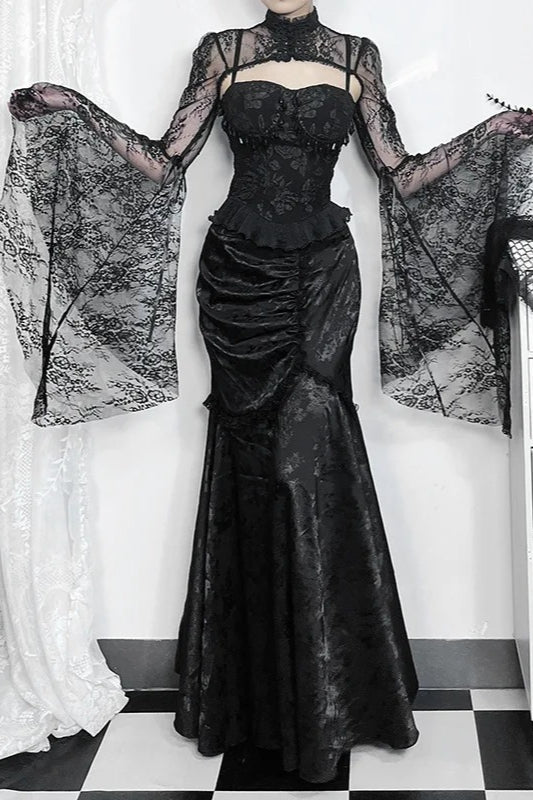 Halloween Pleated Gothic Skirt