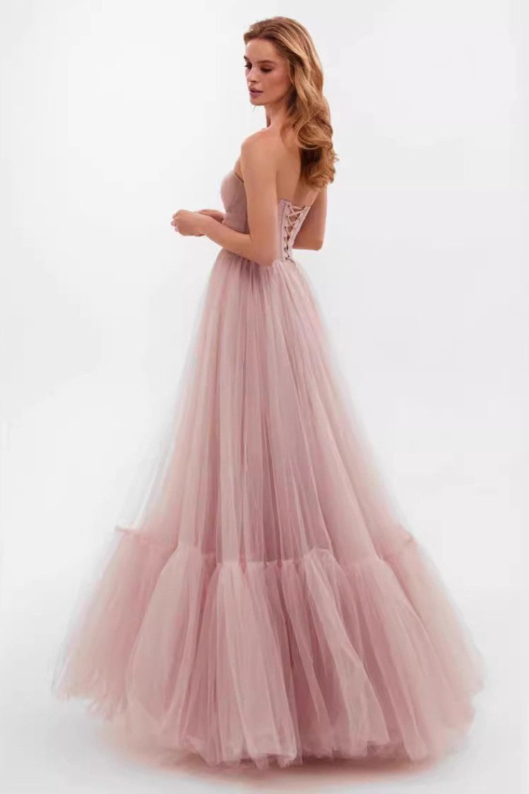 Off-the-Shoulder Sheer Mesh Dress