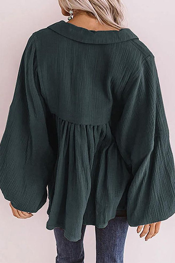 Best Kept Secret Collared Babydoll Top