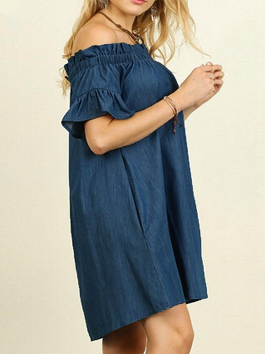 Booth Cotton Pocketed Puff Sleeve Dress