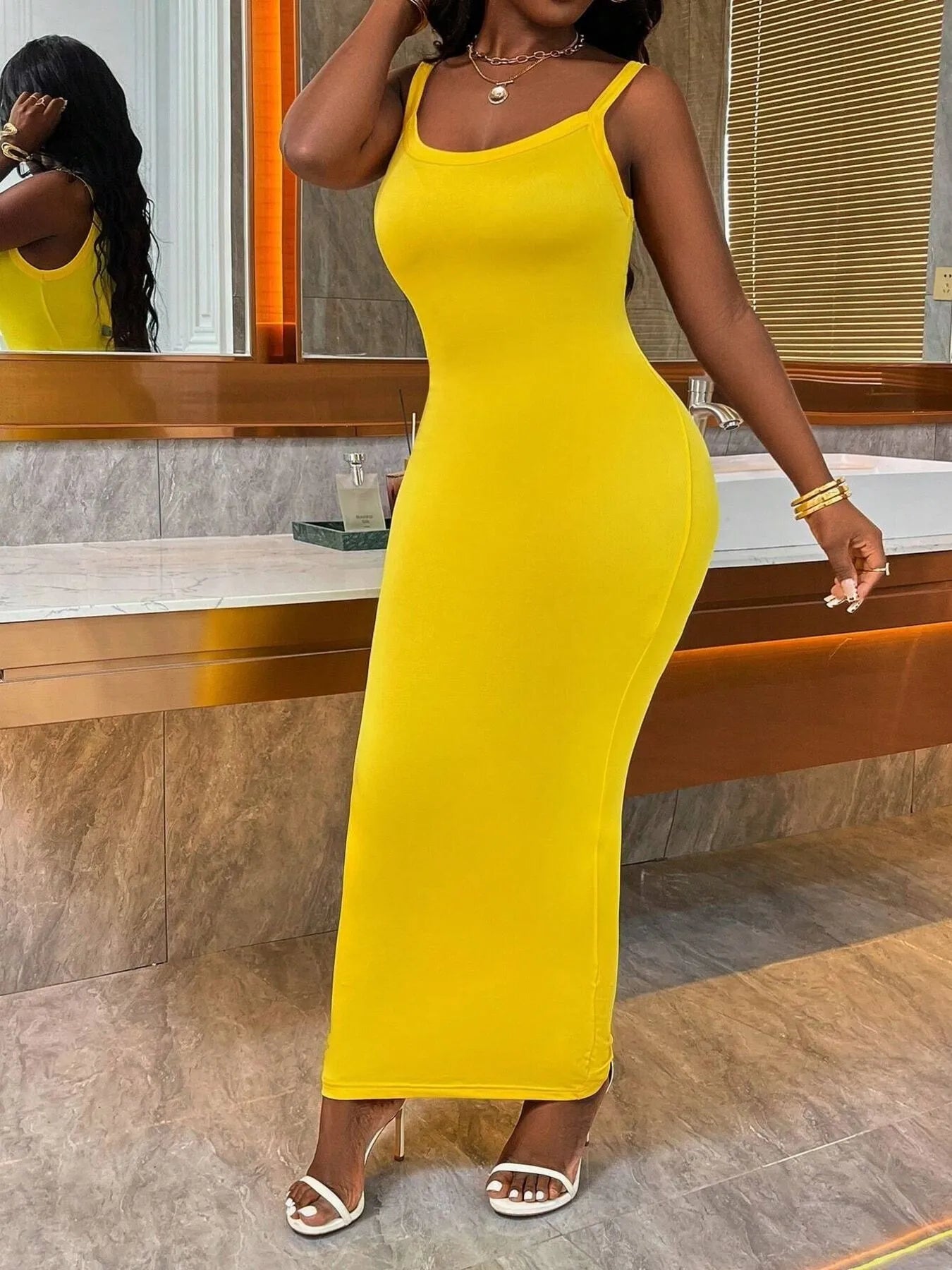 Scoop Neck Maxi Cami Dress