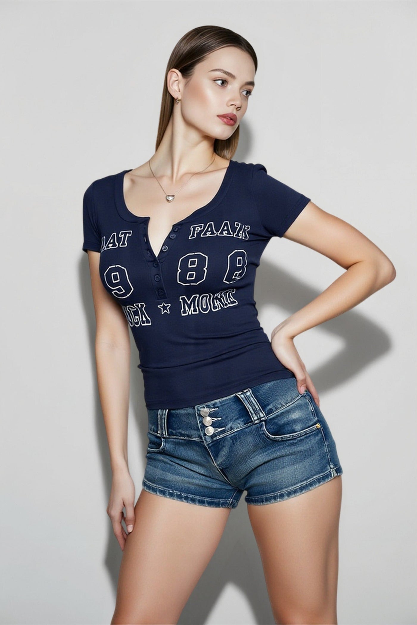 Vintage Fitted Solid T-shirts