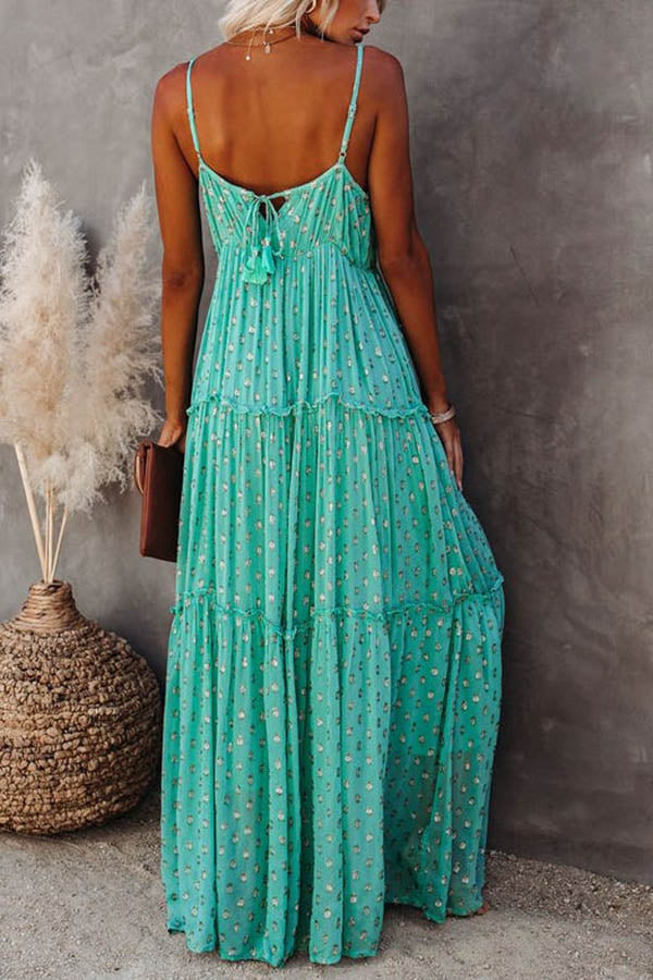 Teresa Chic Adjustable Tiered Maxi Dress Statement Occasion Edit