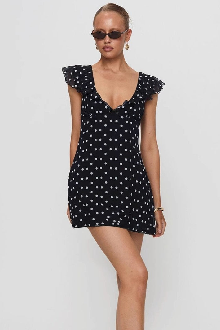 Sheer Mesh Mini Dress