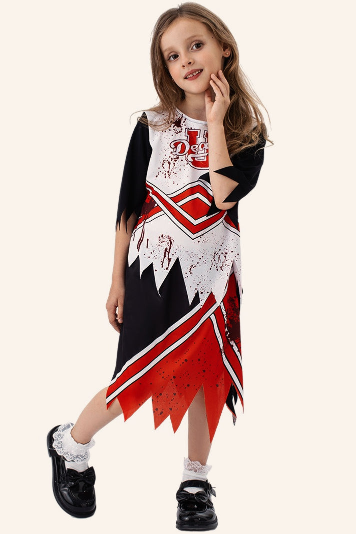 Scary Cheerleader Kid Halloween Costume