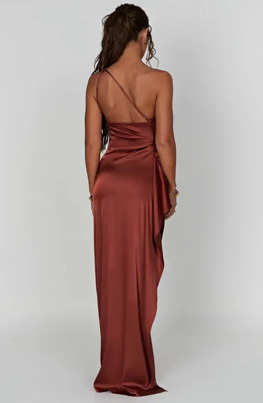 Ariana Premium Satin Maxi Dress Signature Edit