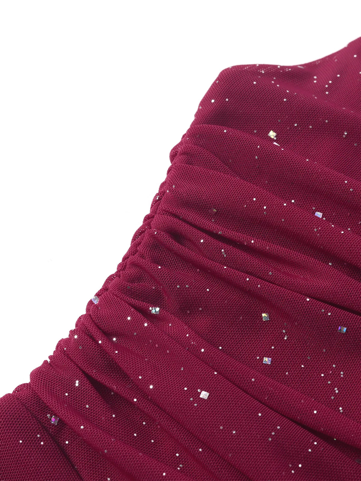 Sequin Strapless Ruched Bodice Mermaid Maxi Gown 13