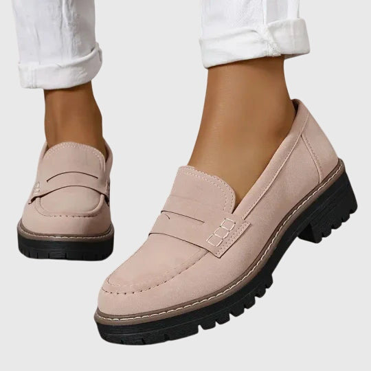 Chunky Lug Sole Slip On Penny Loafers