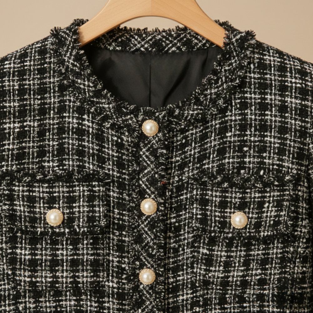 Women's Cropped Textured Jacket
